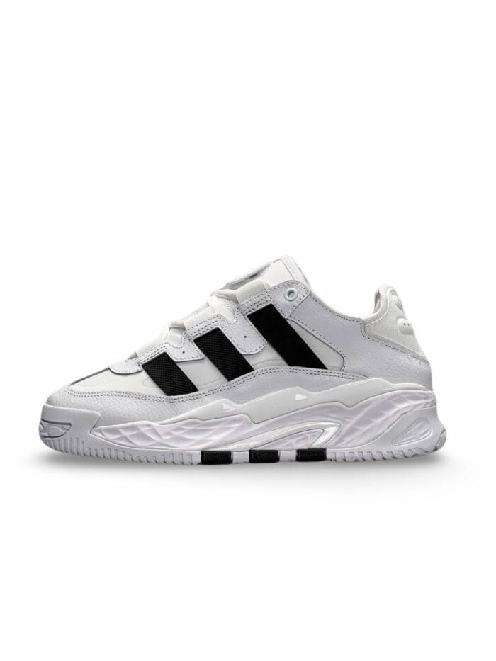 Adidas Originals Niteball All White Black Stripes