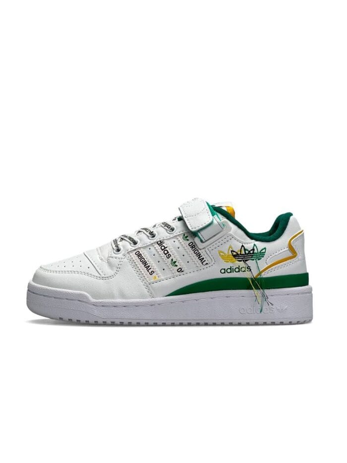 Adidas Originals Forum 84 Low New White Green Yellow
