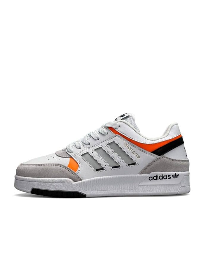 Adidas Originals Drop Step White Gray Orange