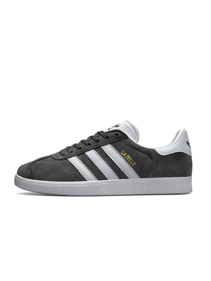Adidas Originals Gazelle Gray White Stripes